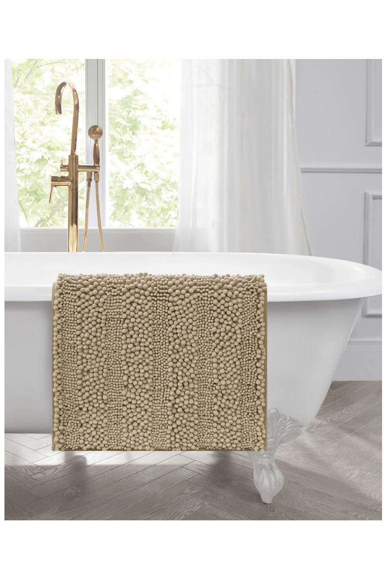 Astor 24-Inch Chenille Bath Mat, Alternate, color, LINEN