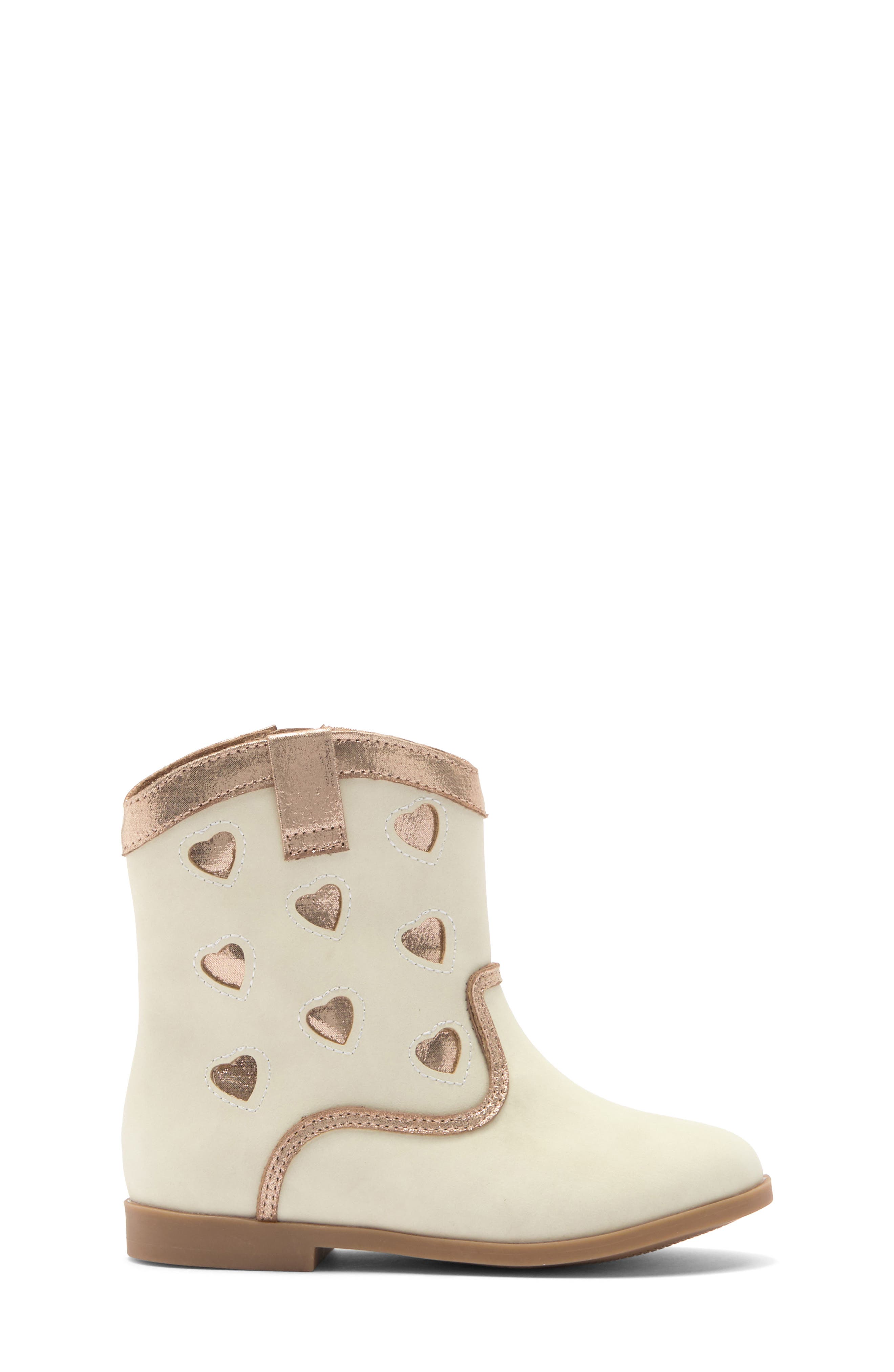 Tucker + Tate Gloria Heart Western Boot, Alternate, color, Gold Multi