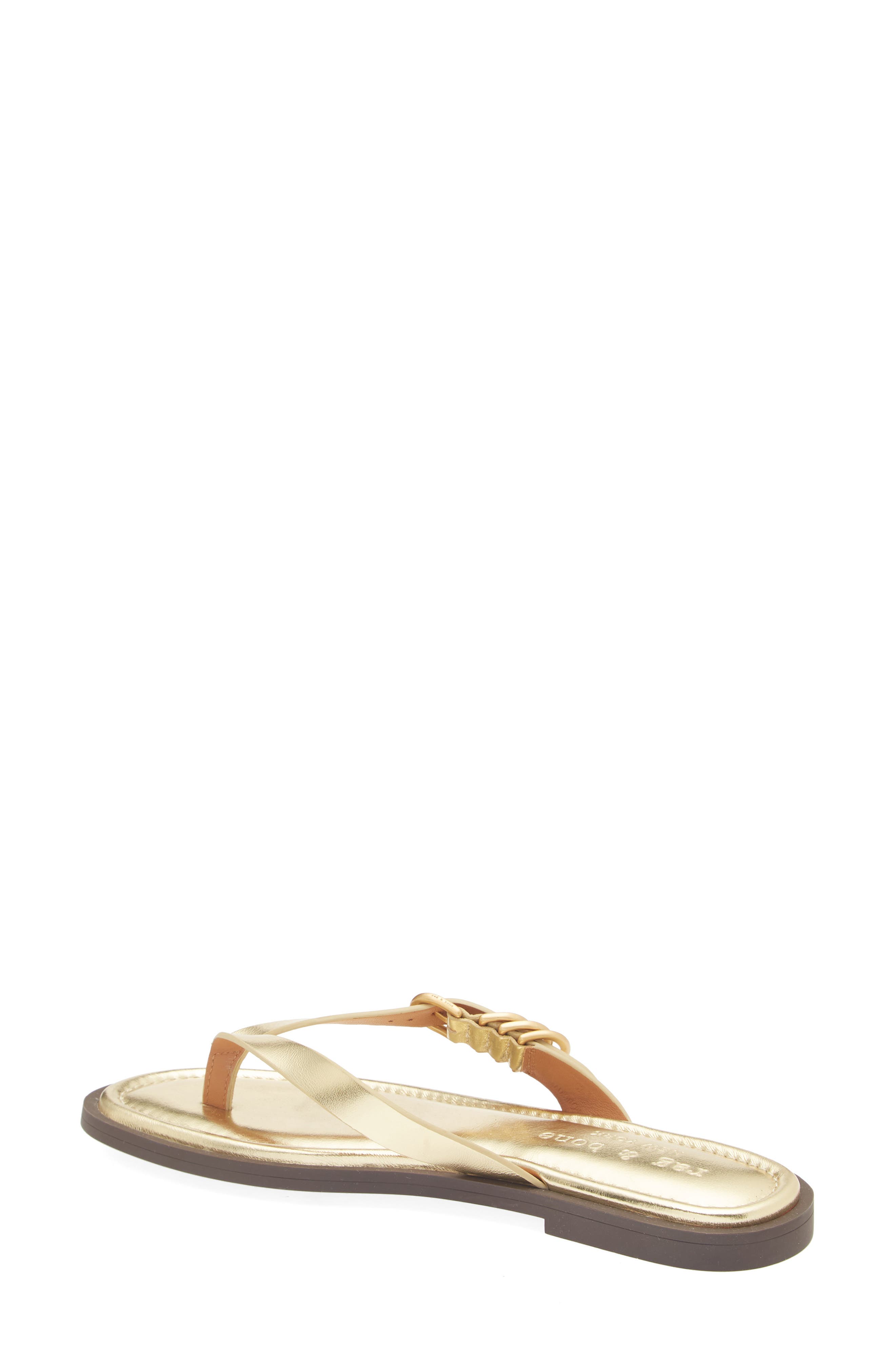 rag 
bone Gia Flip Flop, Alternate, color, Gold