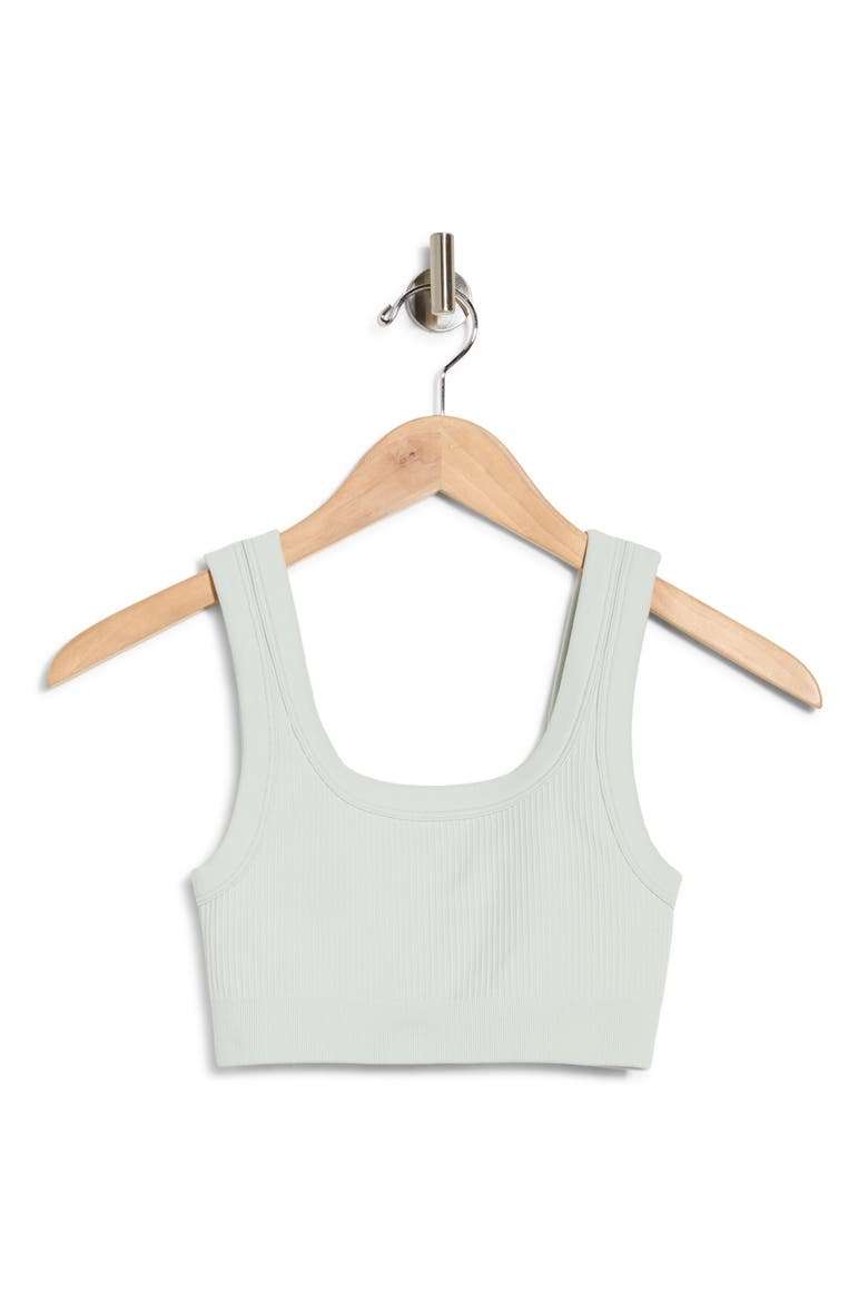Seamless Square Neck Bra, Alternate, color, BLUE GREY