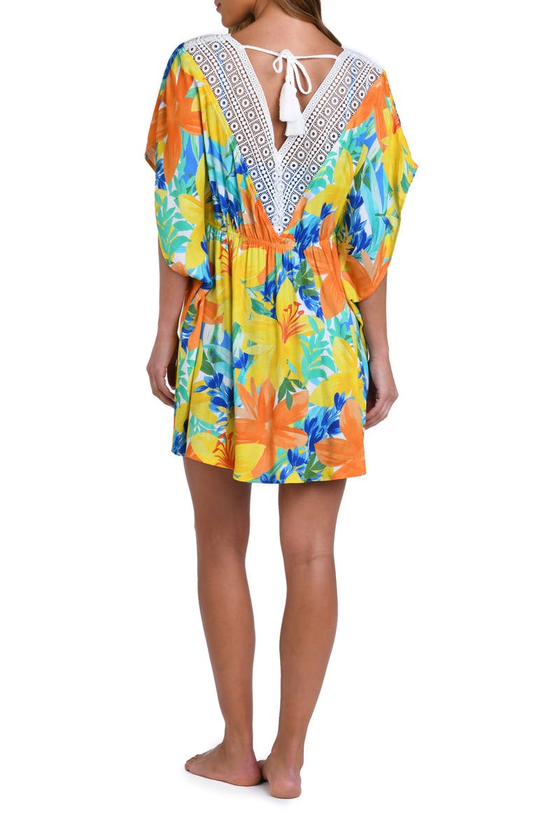 Summertime Vibes Cover-Up Caftan, Alternate, color, YELLOW MULTI