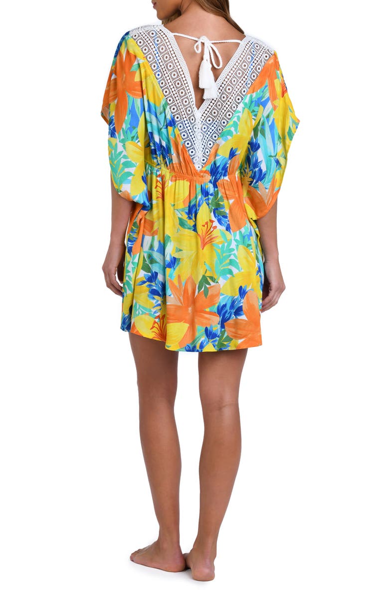 Sunshine 79 Summertime Vibes Cover-Up Caftan, Alternate, color, Yellow Multi