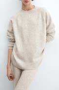 MANGO Relaxed Crewneck Sweater