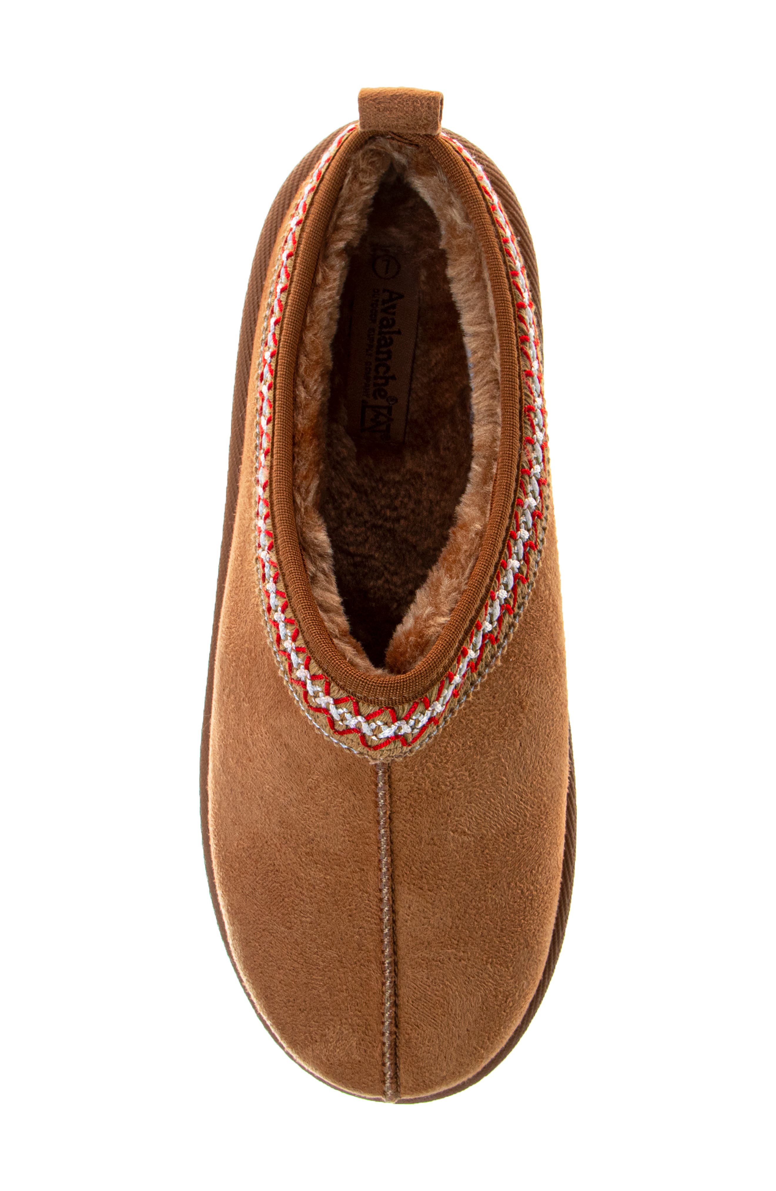 JOSMO Avalanche Faux Fur Lined Platfrom Clog Slipper, Alternate, color, Chestnut