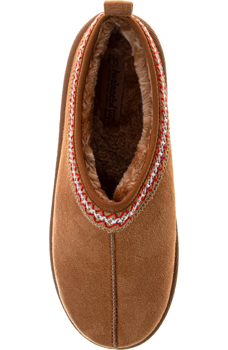 JOSMO Avalanche Faux Fur Lined Platfrom Clog Slipper, Alternate, color, Chestnut