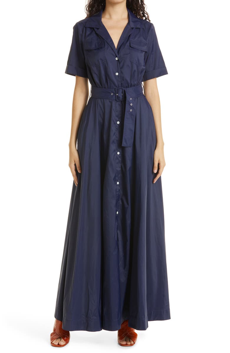 STAUD Millie Maxi Dress, Main, color, Navy