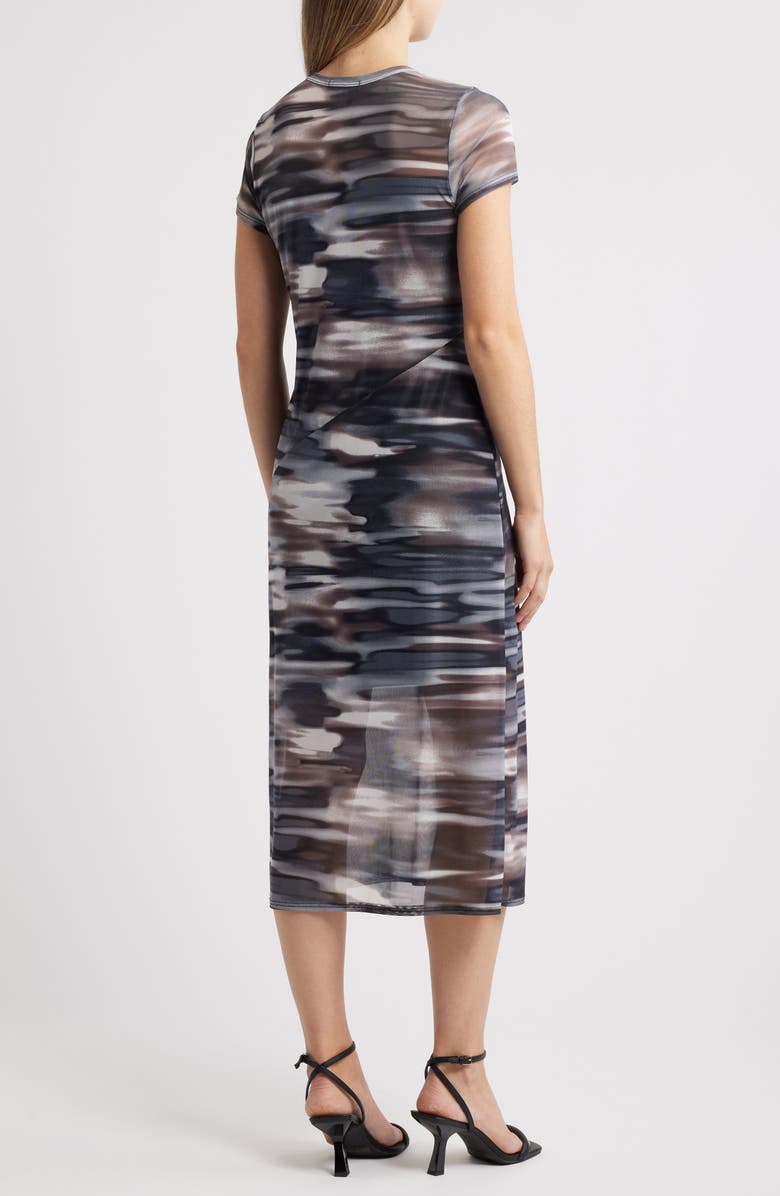 Chelsea28 Printed Mesh Midi Dress, Alternate, color, 