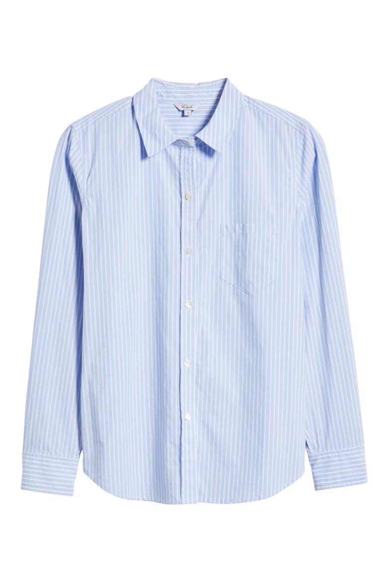 Stina Stripe Shirt, Alternate, color, OXFORD WHITE STRIPE