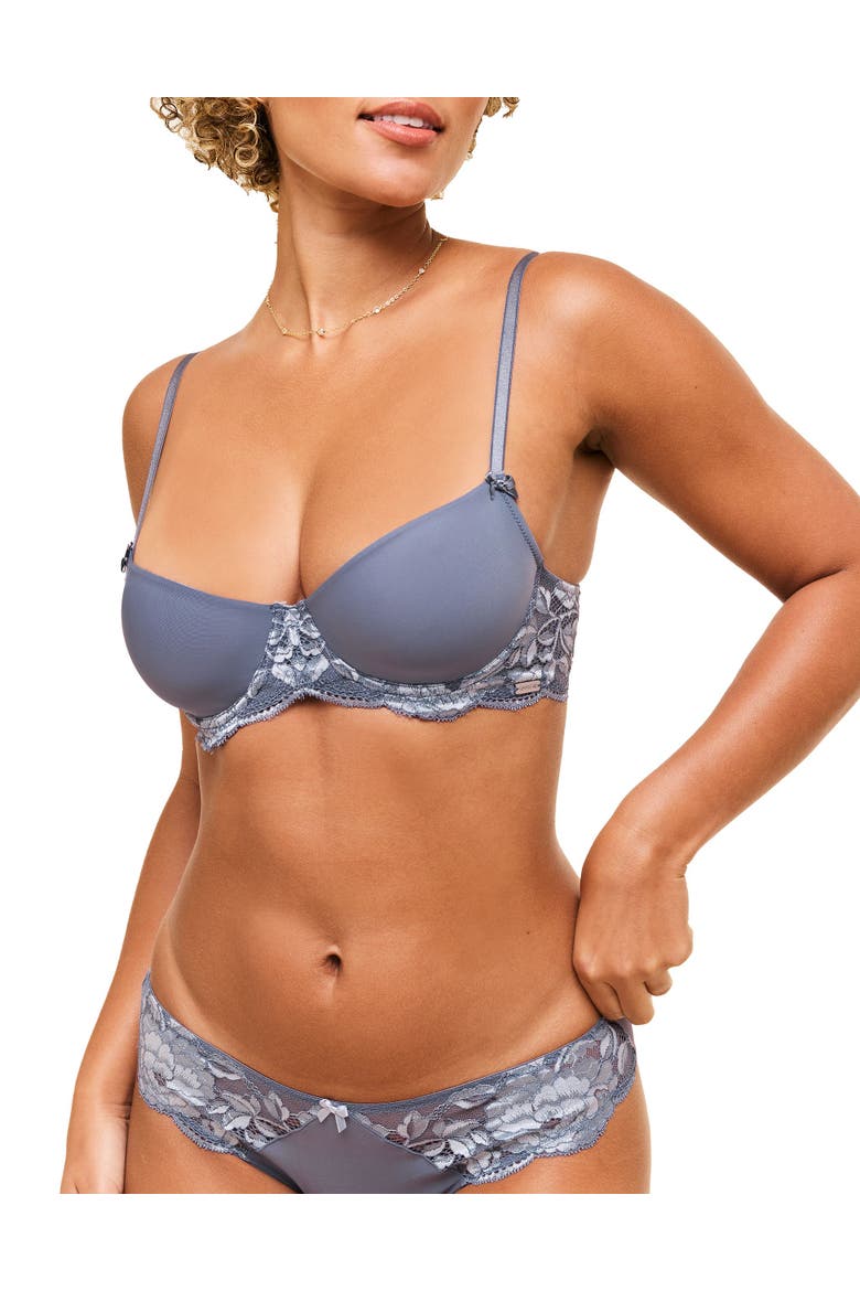 Missy Unlined Demi Bra, Alternate, color, Dark grey