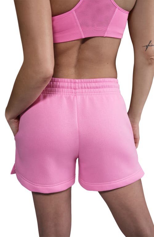 Nike Sportswear Phoenix Fleece Mid-rise 4-inch Shorts In Pink