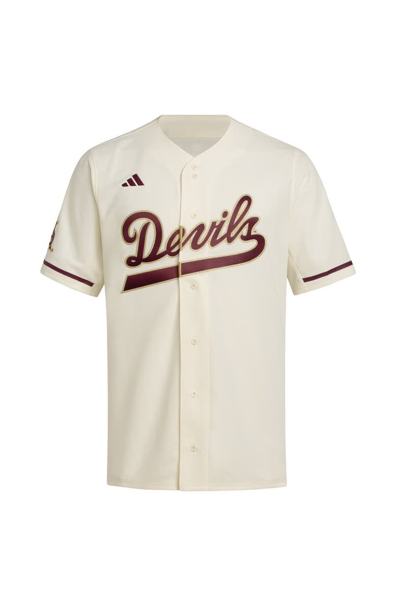 adidas Men's adidas Cream Arizona State Sun Devils Replica Baseball Jersey, Alternate, color, Cream