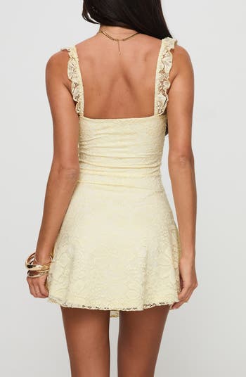 Beacall Lace Overlay Minidress