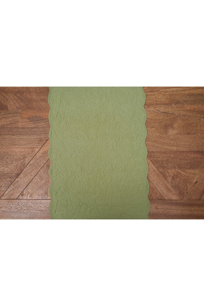 Christiana Machine Wash Runner 14 x 51", Alternate, color, Green
