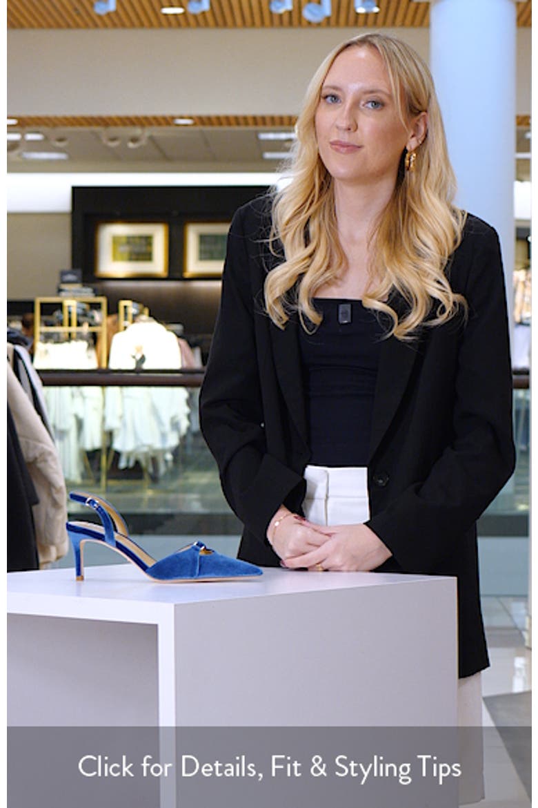 Roger Slingback Pointed Toe Pump video