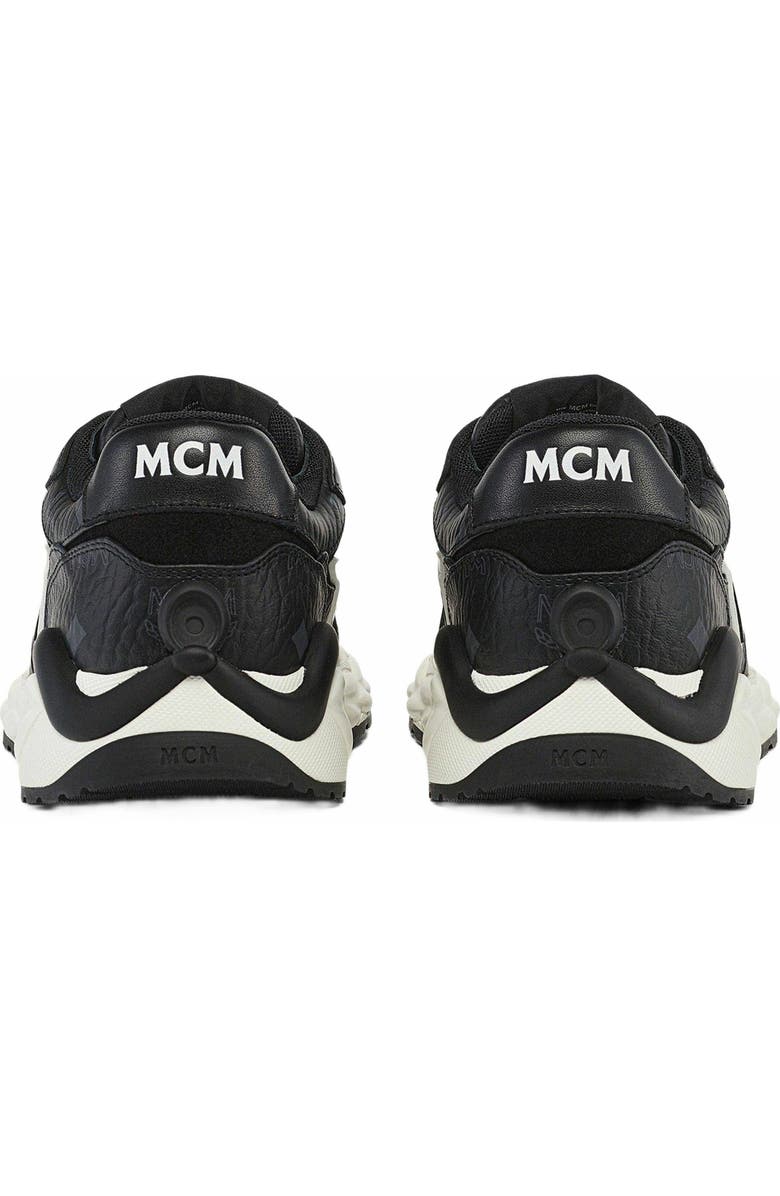 MCM Skywander Sneakers in Visetos, Alternate, color,