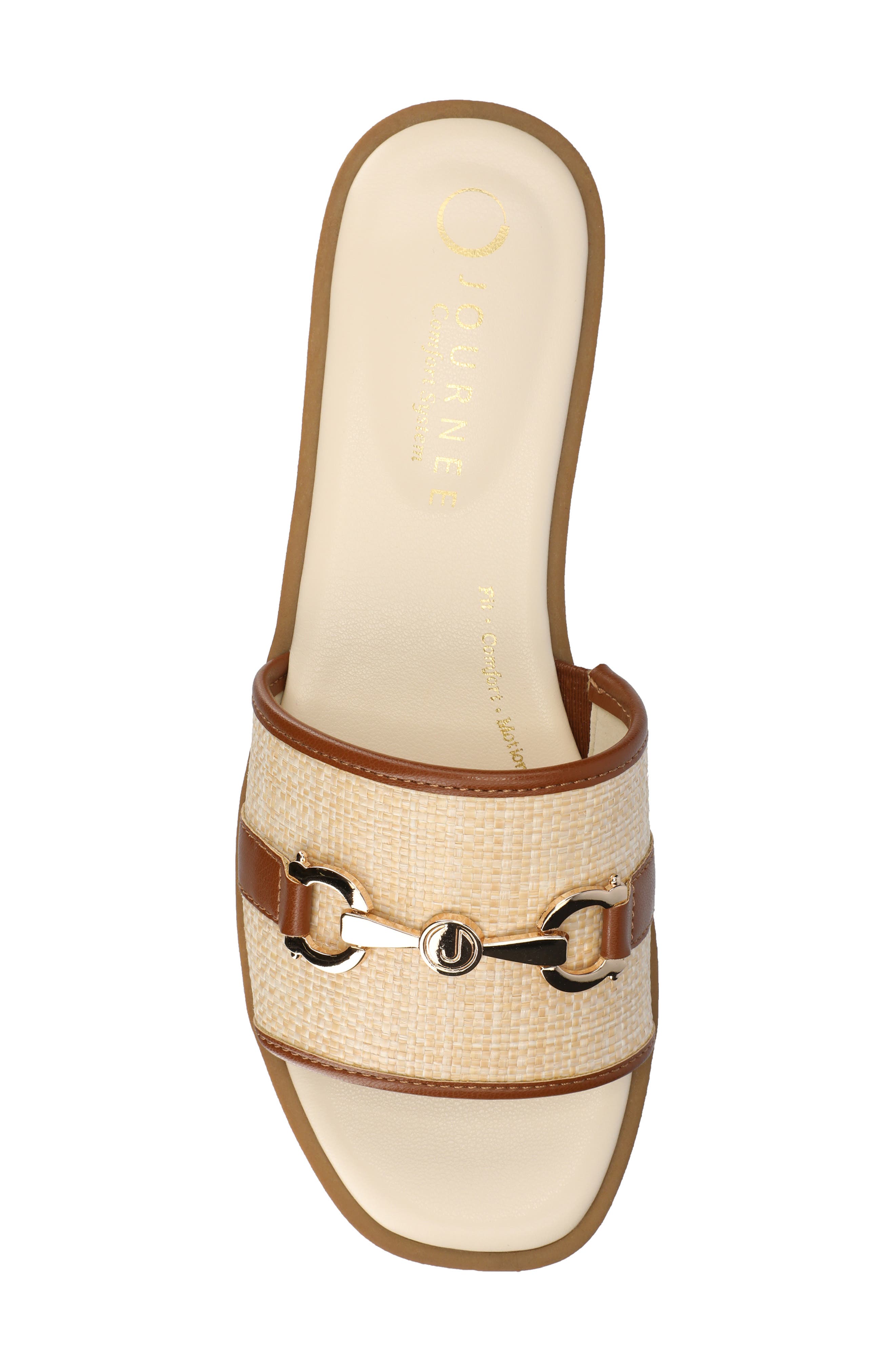 Priya Slide Sandal, Alternate, color, NATURAL COGNAC