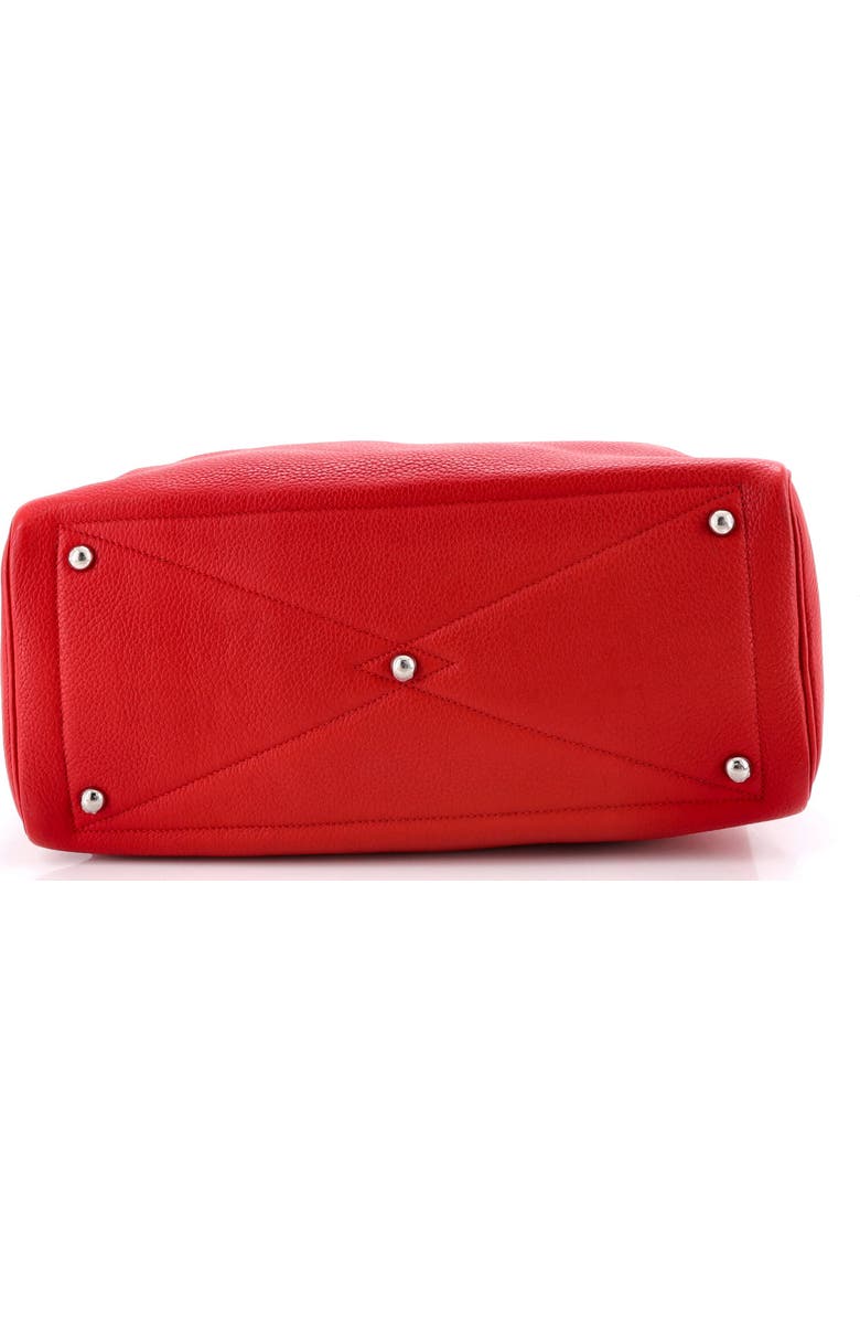 Pre-Owned Hermes Victoria II Bag Clemence 35, Alternate, color, Rouge Casaque