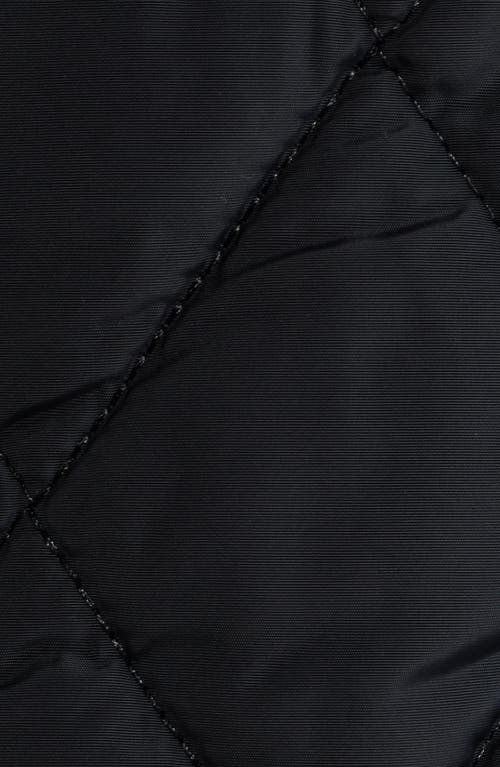 Caslon ® Mixed Media Quilted Sweater Jacket