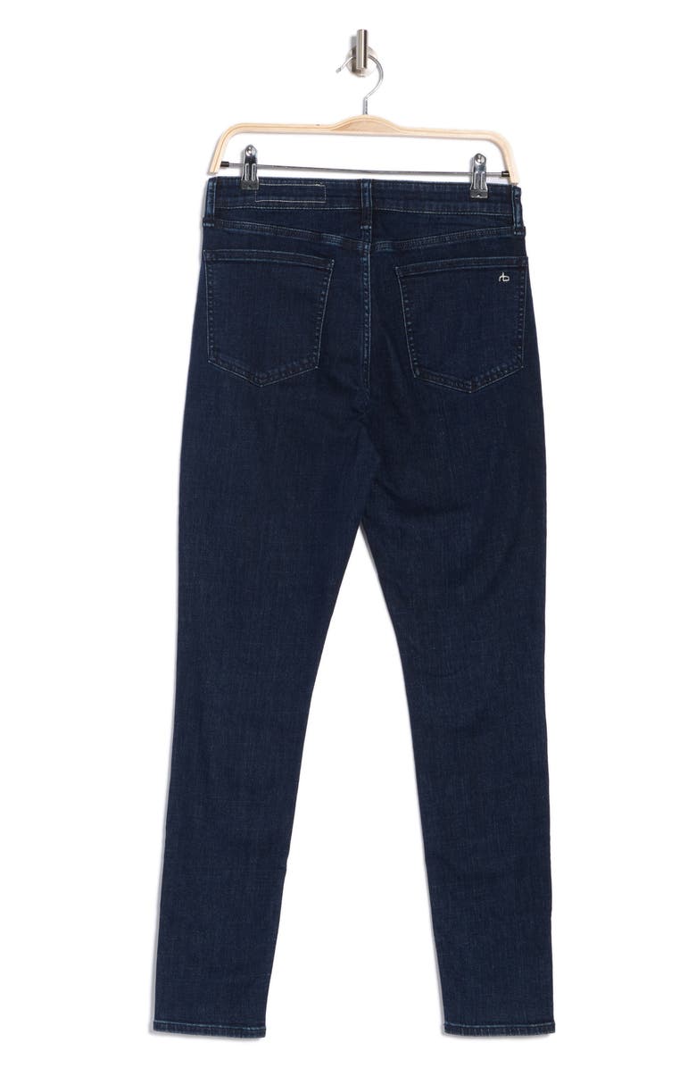 rag & bone Tina High Waist Skinny Jeans, Alternate, color, Darkwash