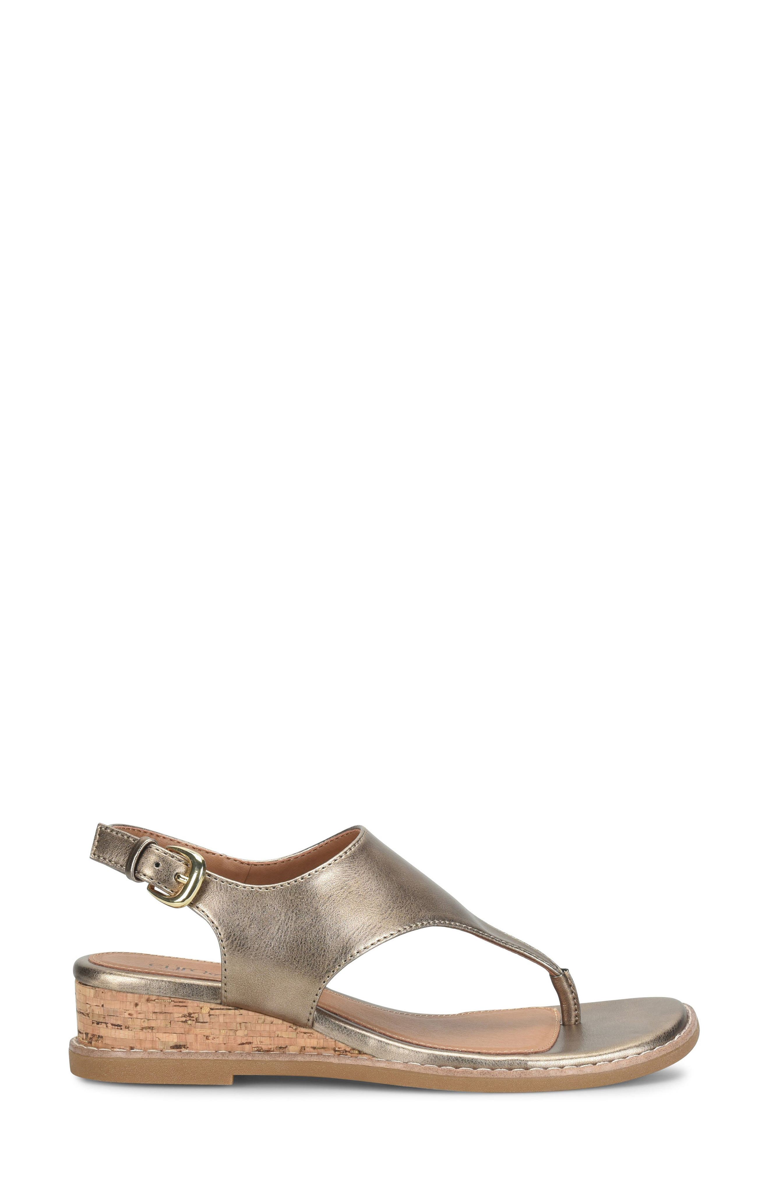 Macrae Slingback Wedge Sandal, Alternate, color, BRONZE