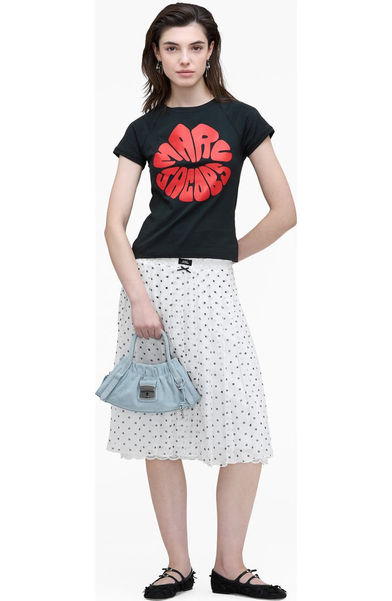 Marc Jacobs The Small Suede Satchel, Alternate, color, Blue Mist