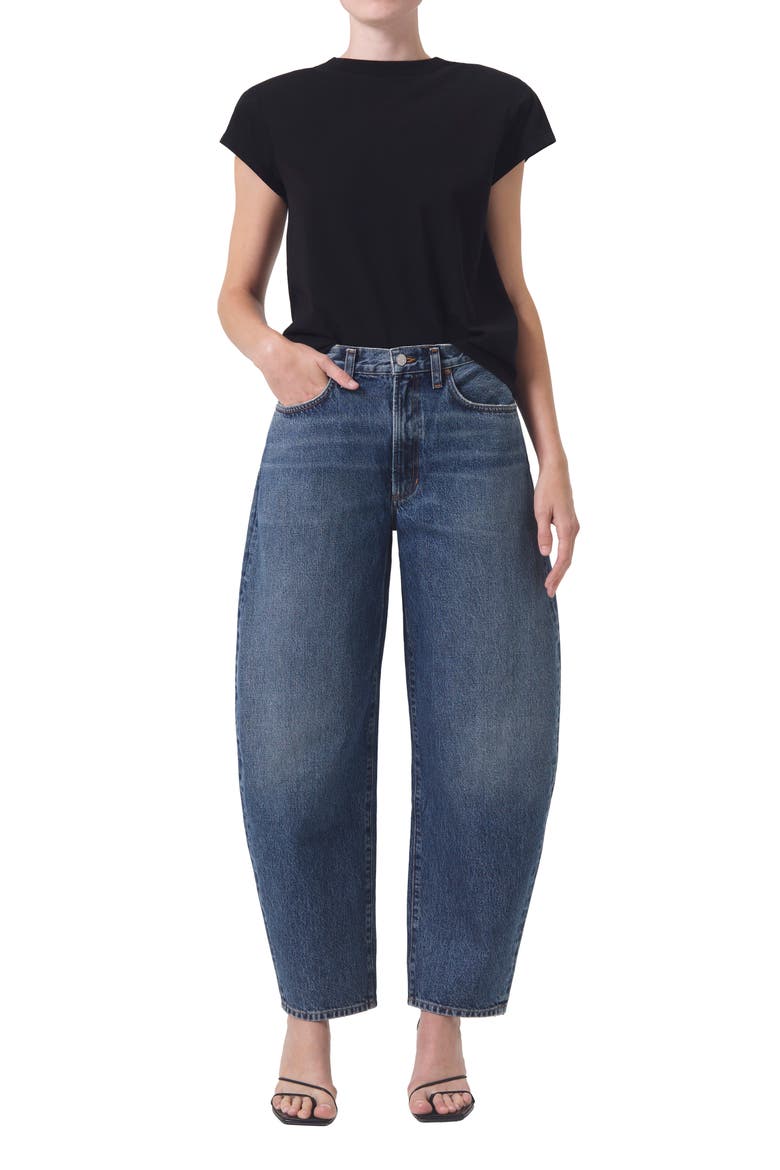 Balloon High Waist Wide Barrel Leg Jeans, Alternate, color, CONTROL