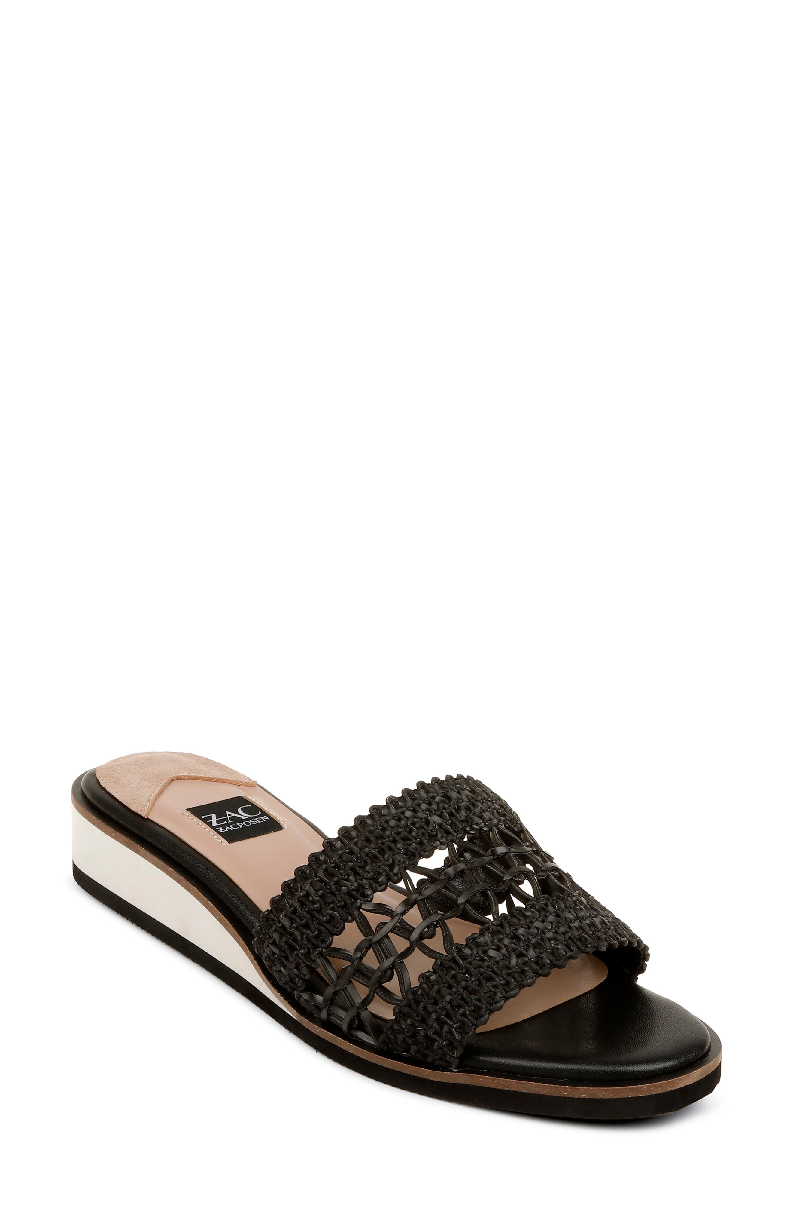 ZAC Zac Posen Sable Wedge Slide Sandal, Main, color, 