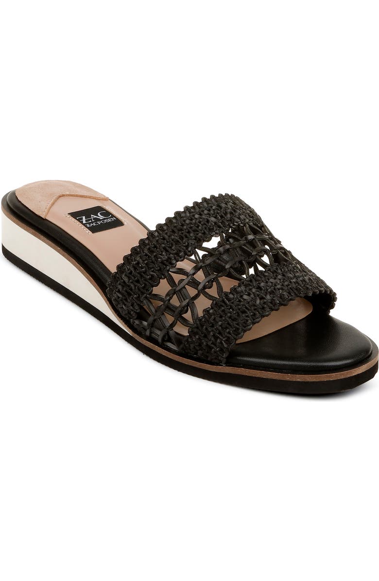 ZAC Zac Posen Sable Wedge Slide Sandal, Main, color,