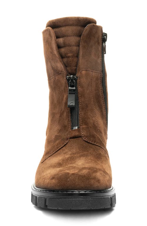 Ara Deon Leather Bootie In Brown