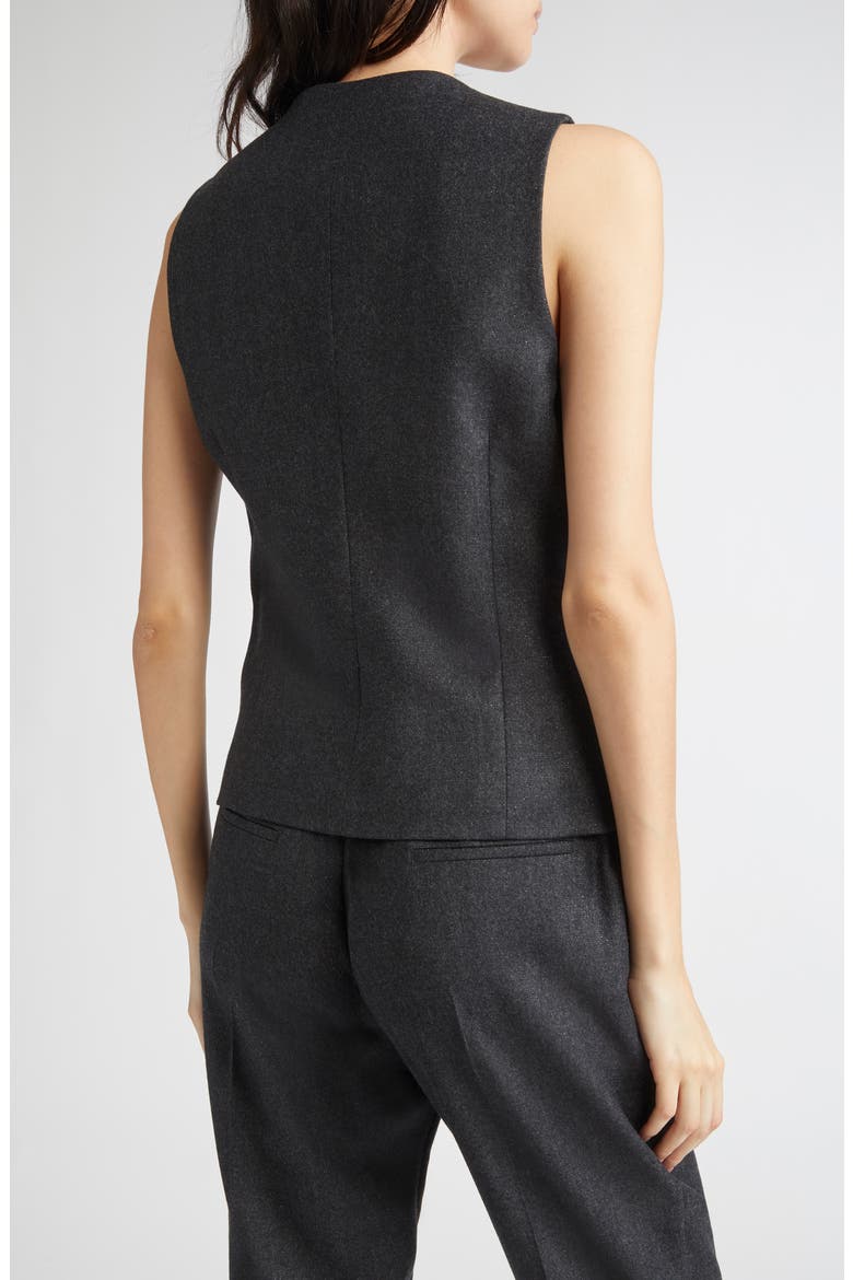 Wool Blend Vest, Alternate, color, 168 CARBON