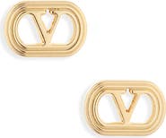 Valentino Garavani VLOGO Ovalette Stud Earrings