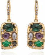 DEJI ENIOLA Mosaic Agate Earrings