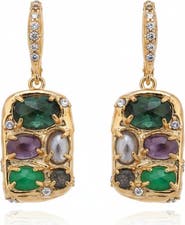 DEJI ENIOLA Mosaic Agate Earrings