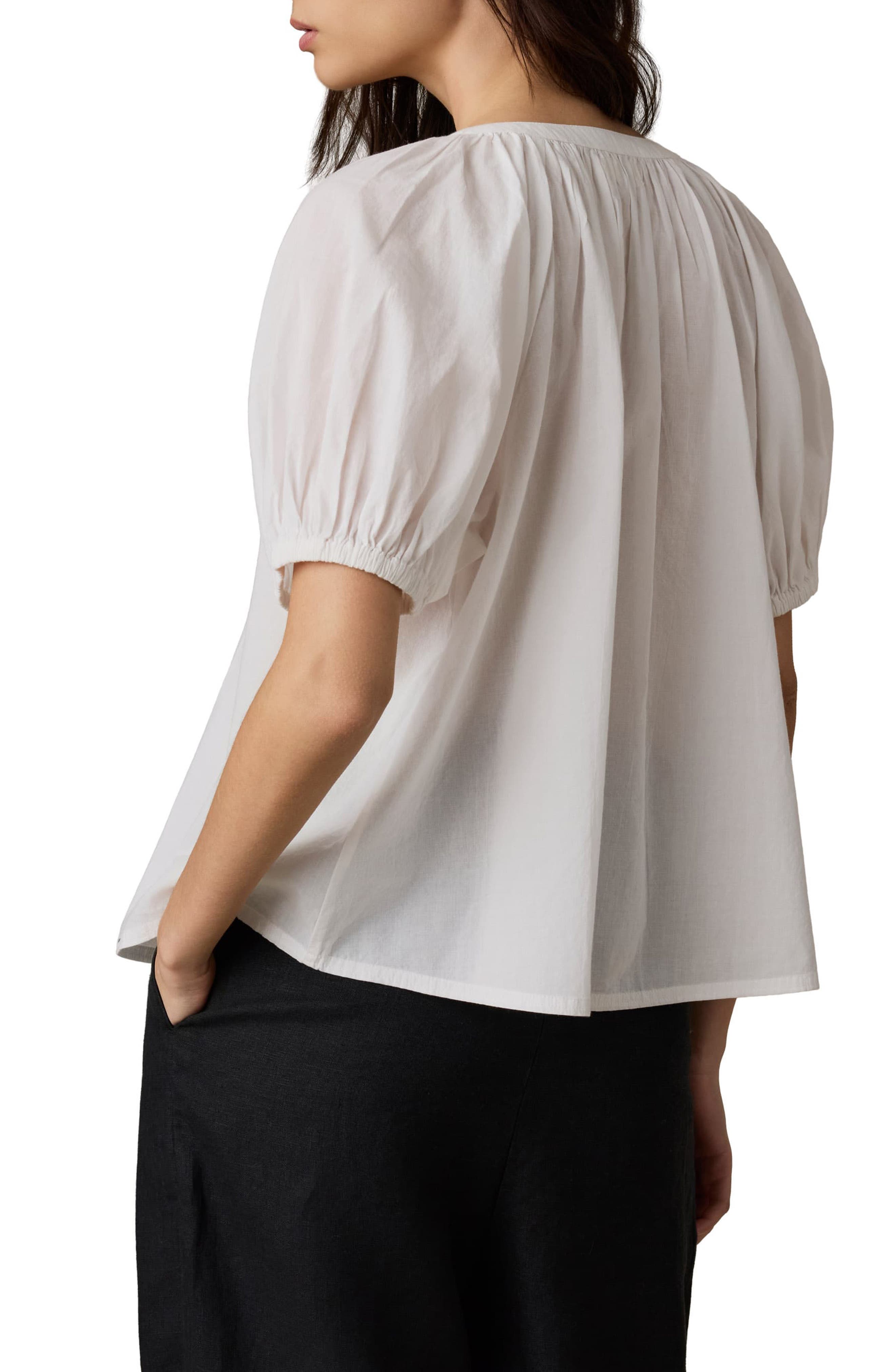 Lettie Voile Button-Up Shirt - image 2
