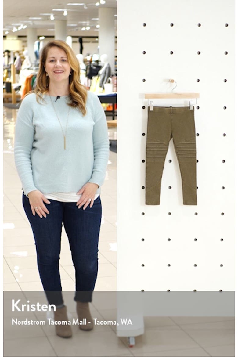 Kids' Stretch Cotton Moto Leggings video