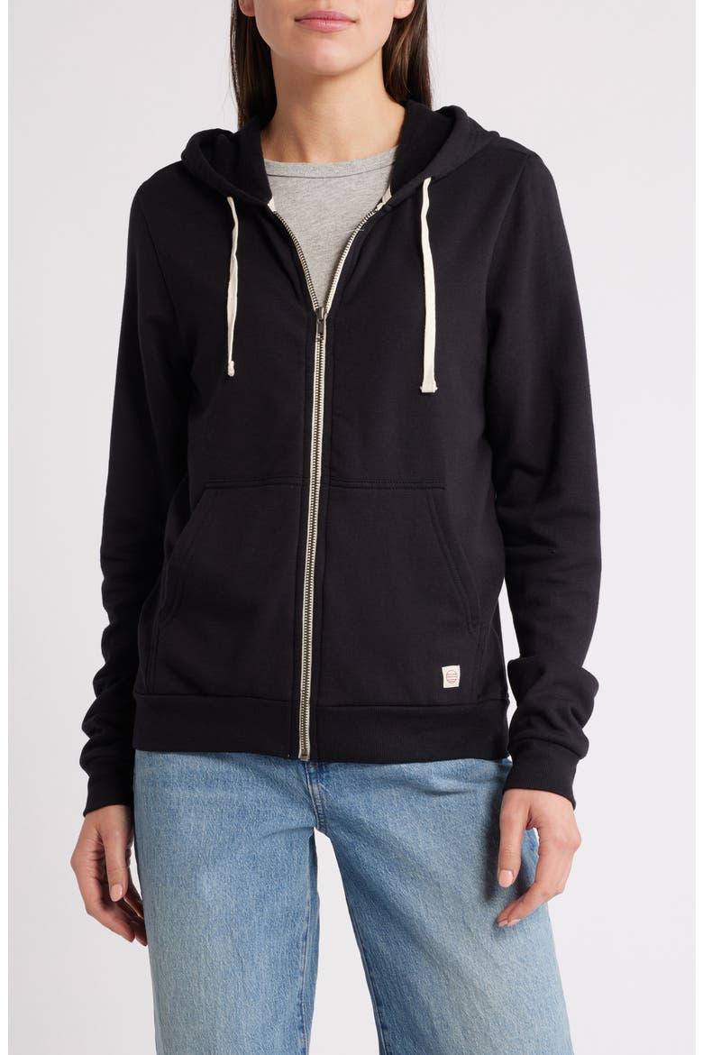 Afternoon Full Zip Hoodie, Alternate, color, BLACK