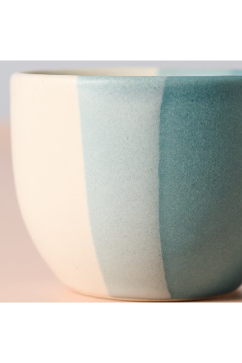 Pheeka Striped Tea Cups - Set of 2, Alternate, color, Blue Green