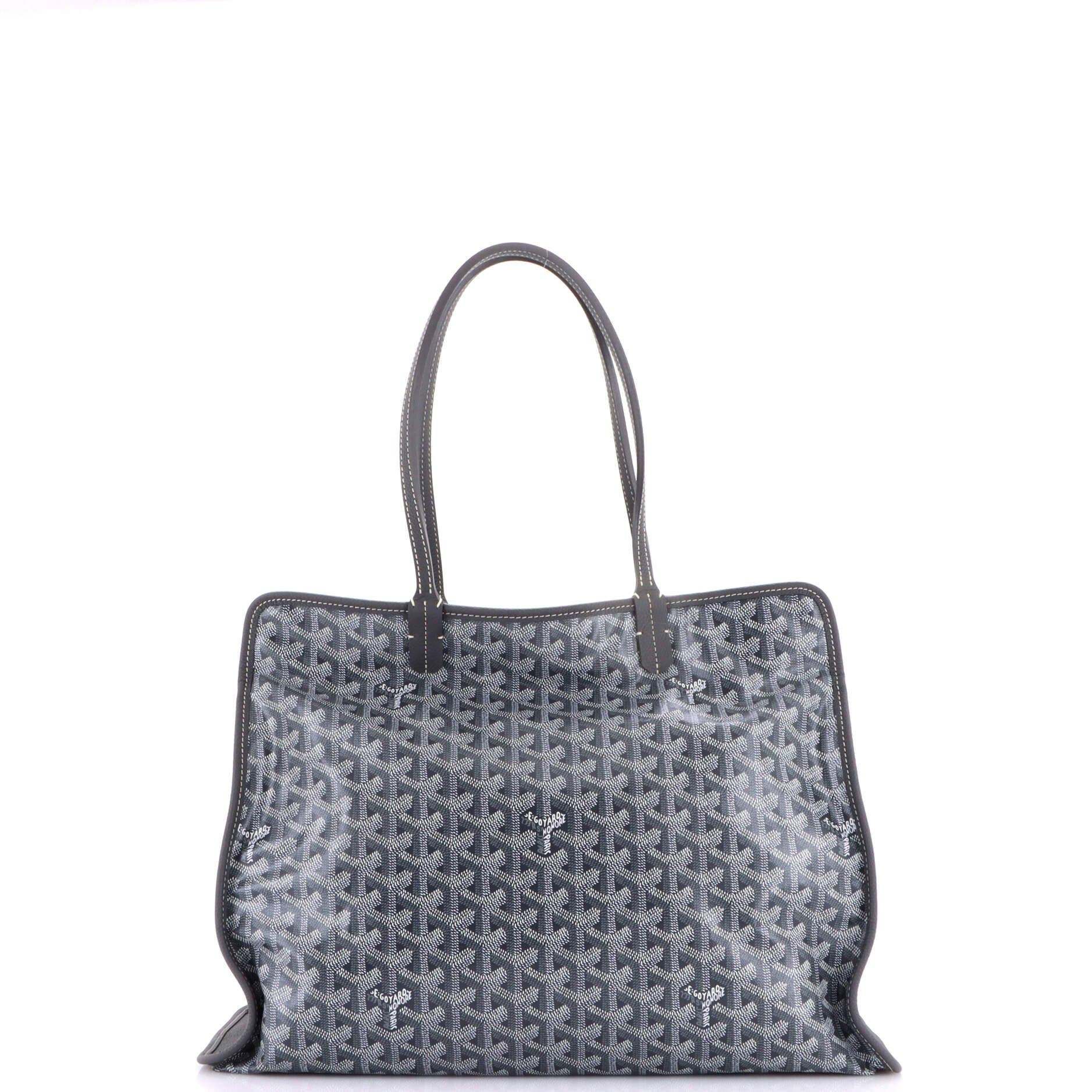 Pre-Owned Goyard Hardy Pet Carrier Coated Canvas PM, Alternate, color, Gray