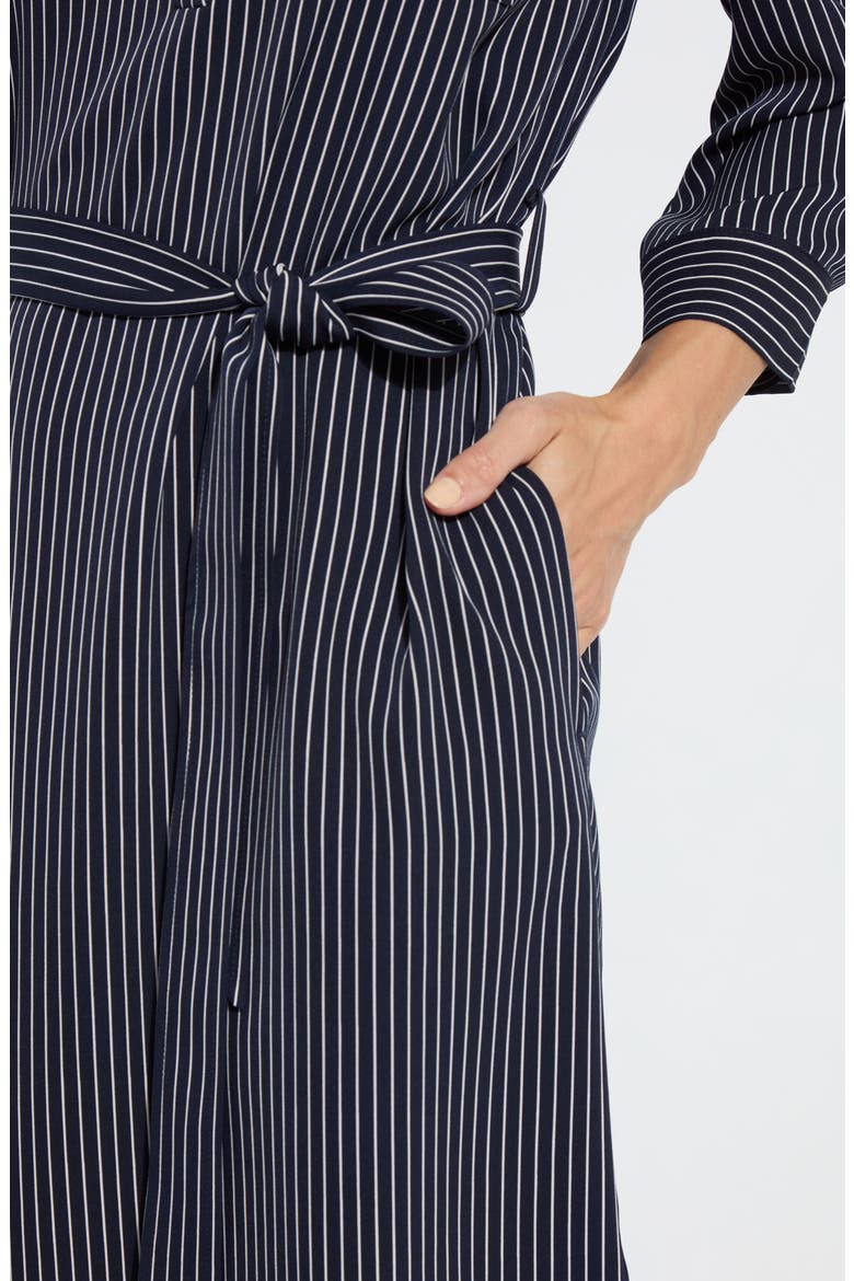 Stripe Popover Shirtdress, Alternate, color, MARINE PINSTRIPE