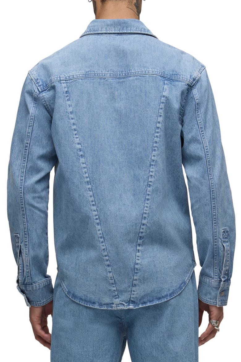 Denim Snap-Up Shirt, Alternate, color, CAMDEN