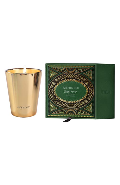 Archipelago Botanicals Maison De Noël Mantel Candle in Bronze 