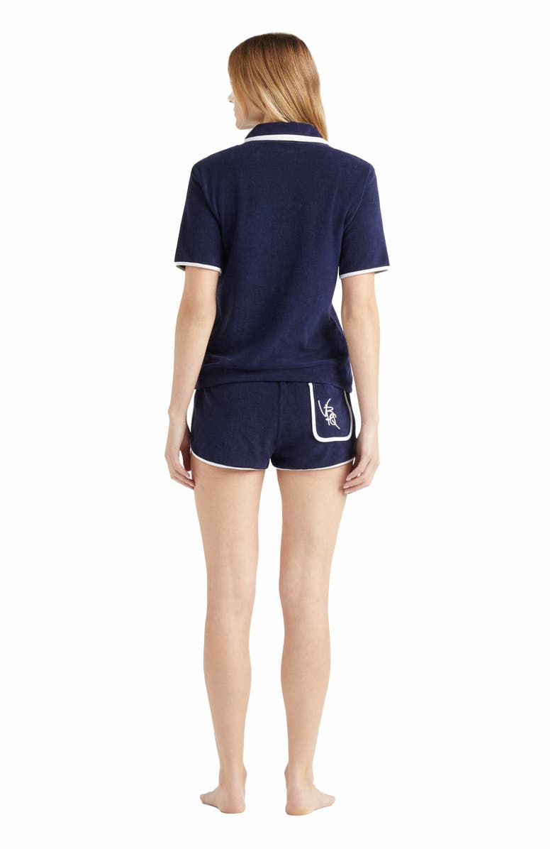 Vilebrequin Women's VBQ Line Terry Polo, Alternate, color, Bleu Marine