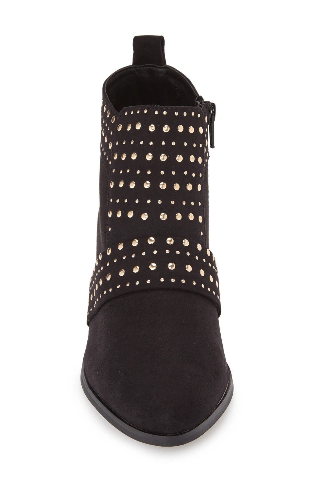 Topshop 'Buddy' Studded Bootie, Alternate, color, 
