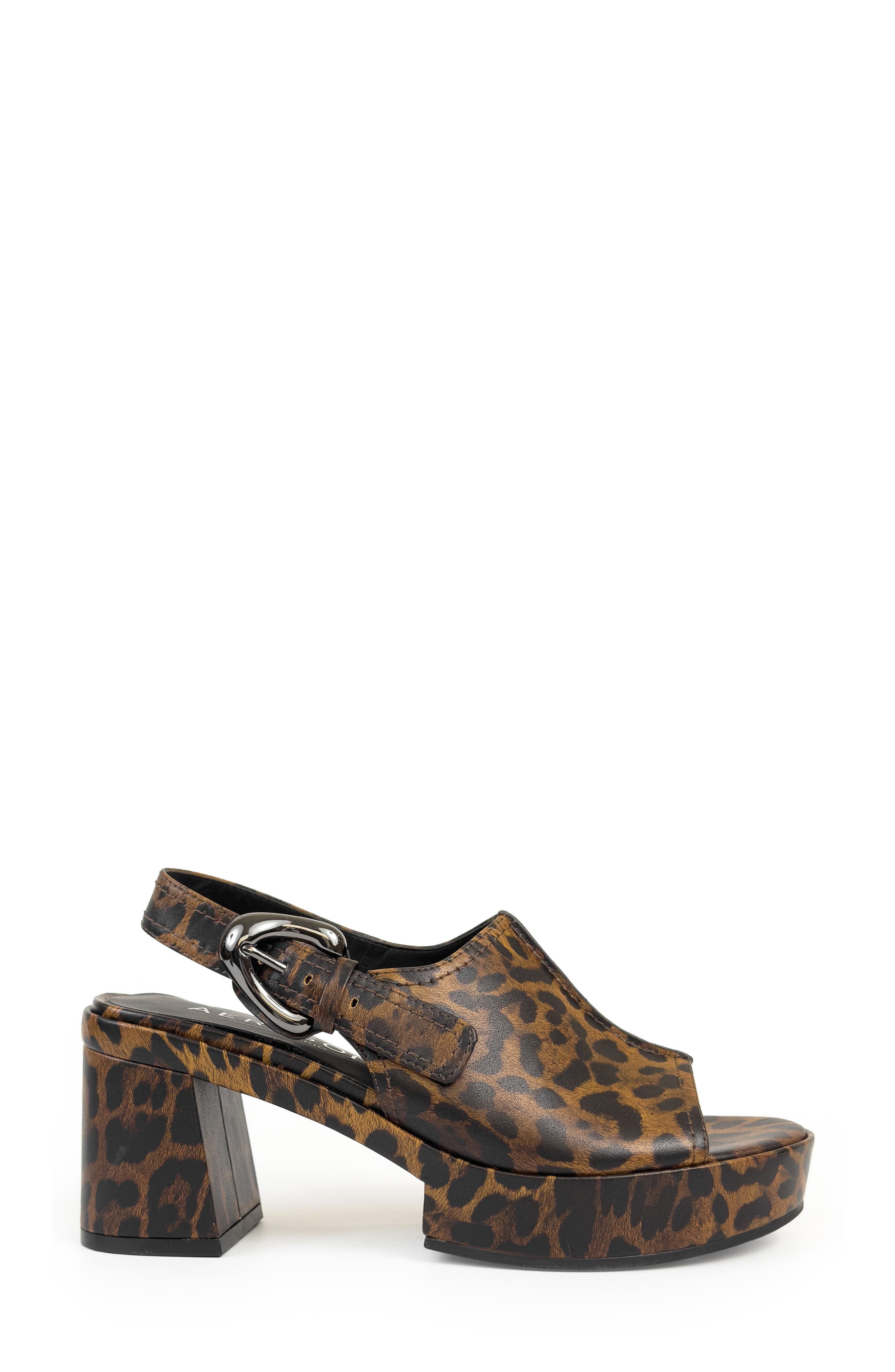Aerosoles Zella Platform Sandal, Alternate, color, Leopard Print