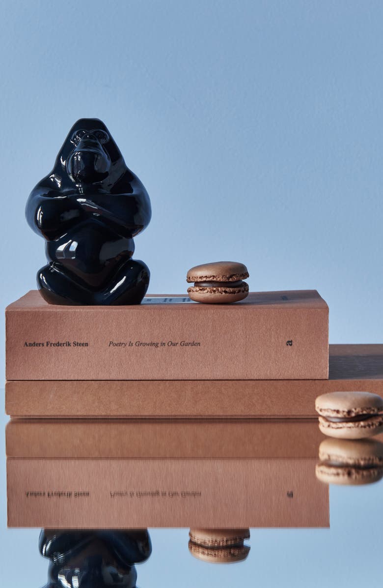 Kosta Boda Gabba Gabba Hey Small Gorilla Statue, Alternate, color, Black