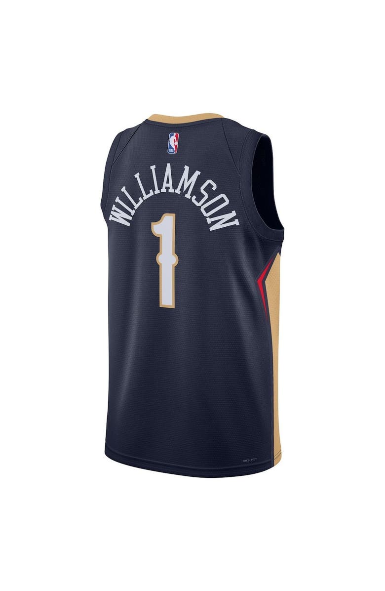 Nike Unisex Nike Zion Williamson Navy New Orleans Pelicans Swingman Jersey - Icon Edition, Alternate, color, Navy