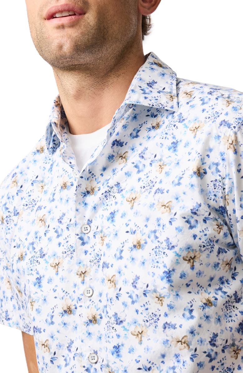 Rodd & Gunn Dunsirk Short Sleeve Button-Up Shirt, Alternate, color, Mist