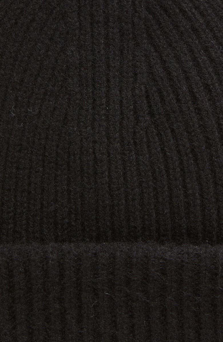 Halfdays Rib Merino Wool Beanie, Alternate, color, Black
