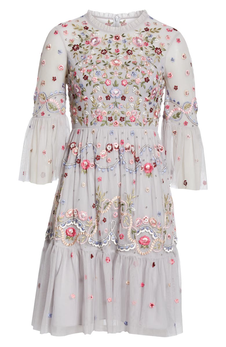 Needle & Thread Dreamers Embroidered Tulle Dress, Alternate, color,