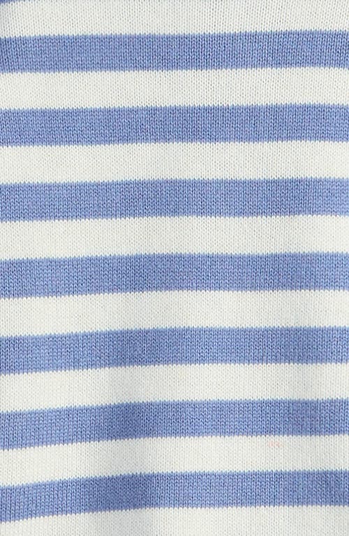 Nordstrom Stripe Short Sleeve Knit Henley & Shorts Set In Blue